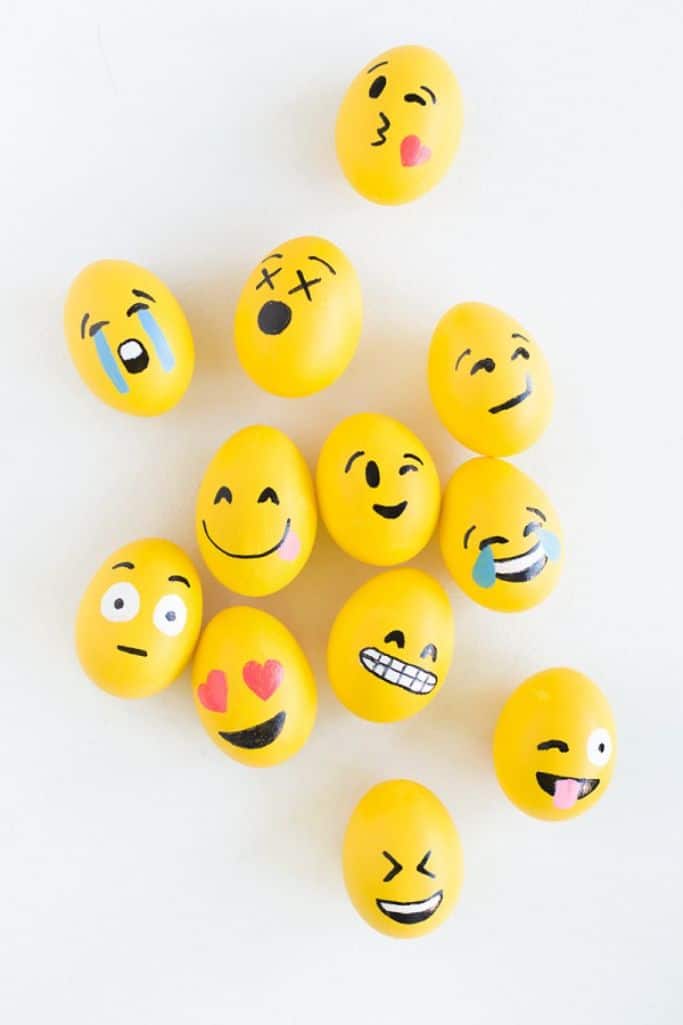 emoji eggs for Easter