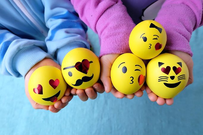 emoji stress balls filled with slime