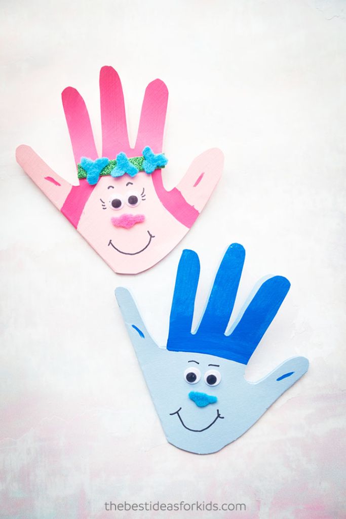 handprint Branch and Poppy Trolls