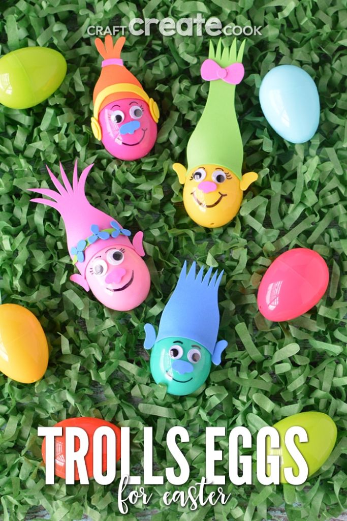Trolls-inspired Easter eggs
