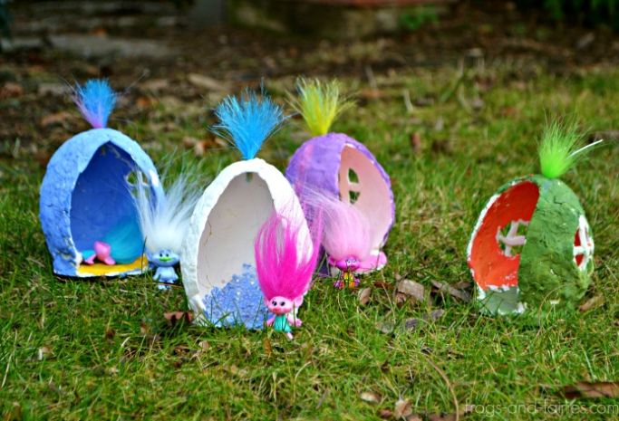 pod houses for trolls dolls